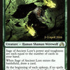 Sage of Ancient Lore // Werewolf of Ancient Hunger [Shadows over Innistrad Prerelease Promos]