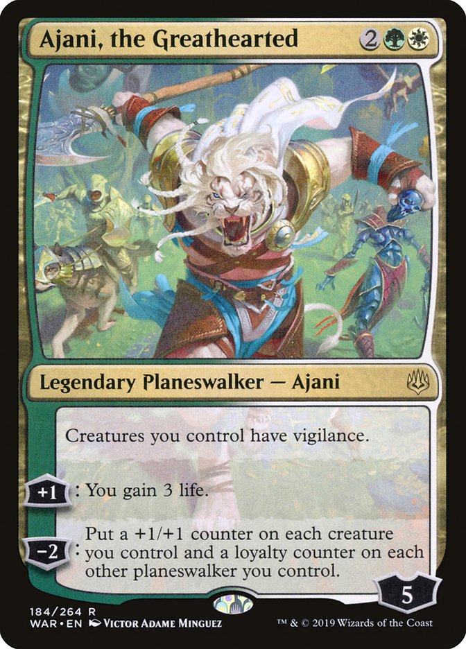 Ajani, the Greathearted [War of the Spark] 