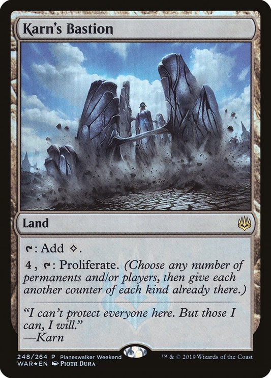 Karn's Bastion (Planeswalker Weekend) [War of the Spark Promos] - Español