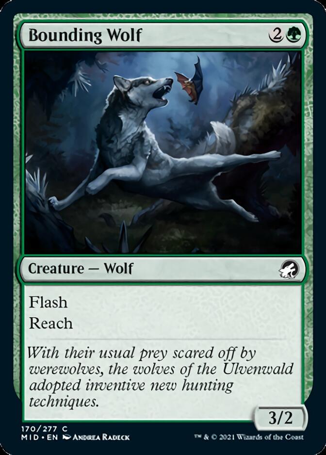 Bounding Wolf [Innistrad: Midnight Hunt] 