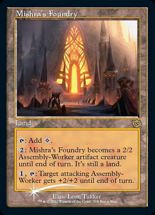 Mishra's Foundry (Retro) (Buy-a-Box) - Español [The Brothers' War]