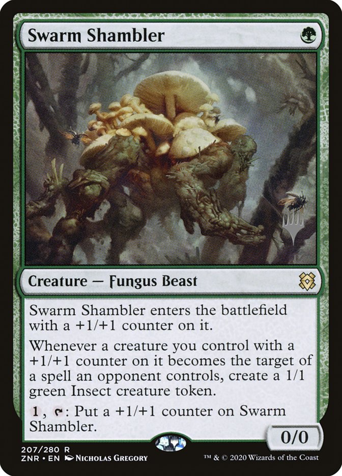 Swarm Shambler (Promo Pack) [Zendikar Rising Promos]