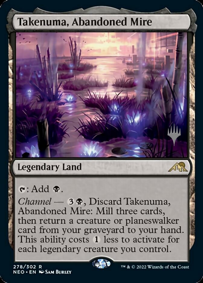Takenuma, Abandoned Mire (Promo Pack) [Kamigawa: Neon Dynasty Promos] - Español