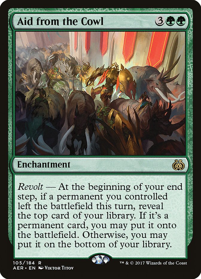 Aid from the Cowl [Aether Revolt] 