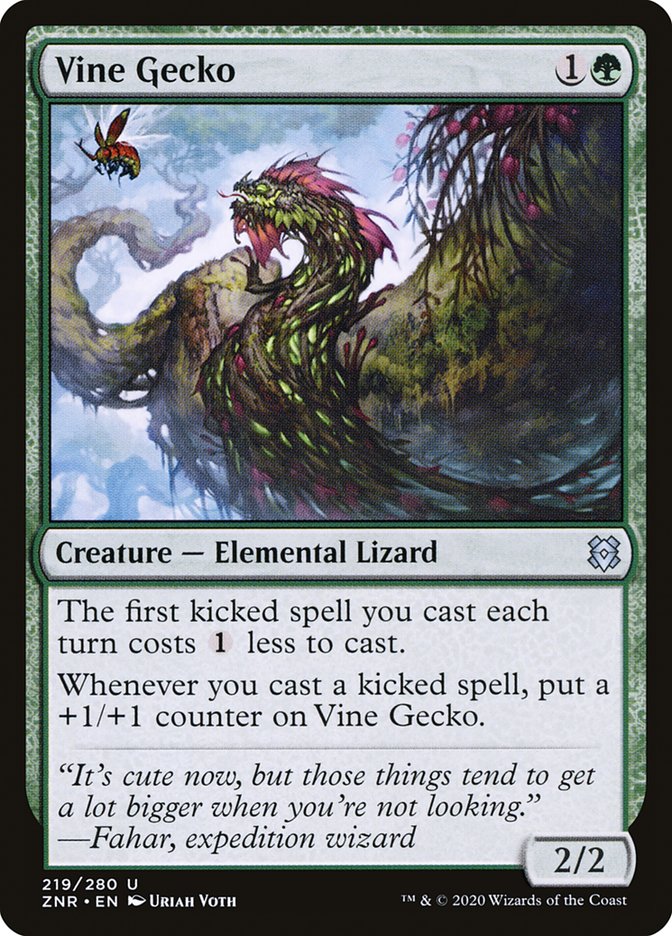 Vine Gecko [Zendikar Rising] 