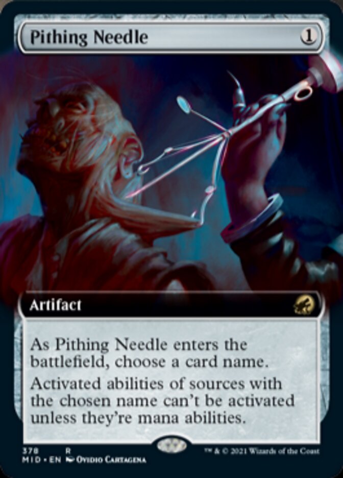 Pithing Needle (Extended Art) [Innistrad: Midnight Hunt] 