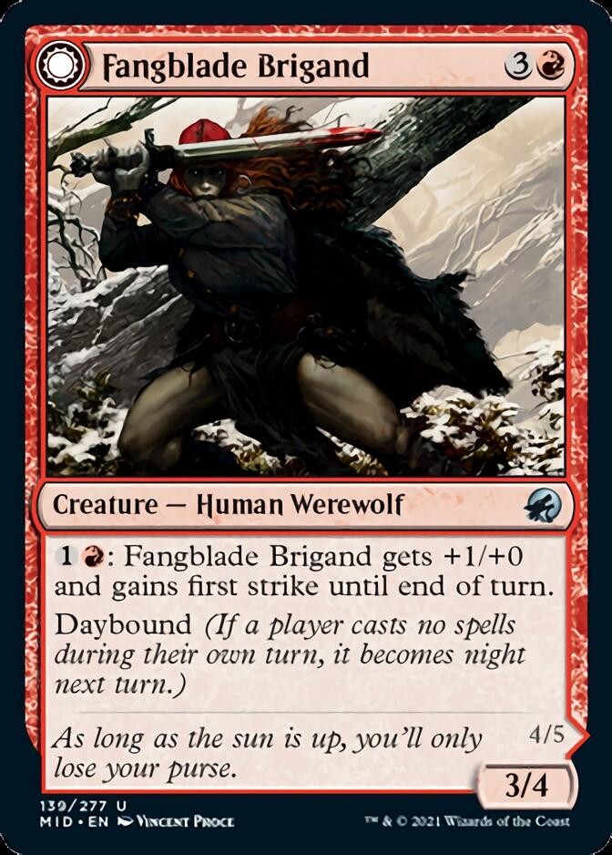 Fangblade Brigand // Fangblade Eviscerator [Innistrad: Midnight Hunt]