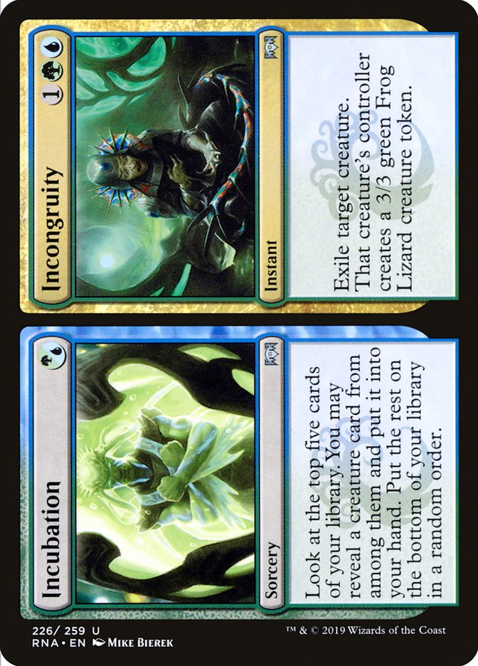 Incubation // Incongruity [Ravnica Allegiance] 