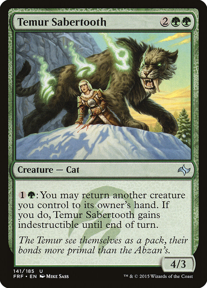 Temur Sabertooth [Fate Reforged] 