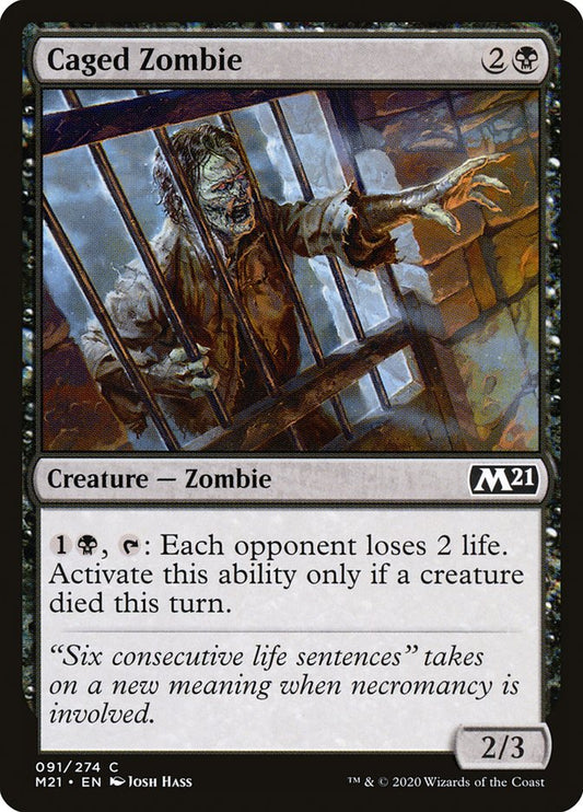 Caged Zombie [Core Set 2021] 