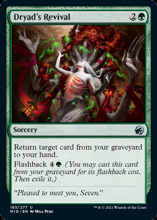 Dryad's Revival [Innistrad: Midnight Hunt] 