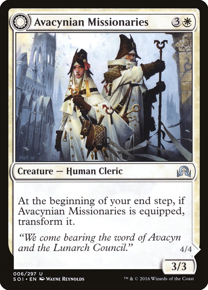 Avacynian Missionaries // Lunarch Inquisitors [Shadows over Innistrad]