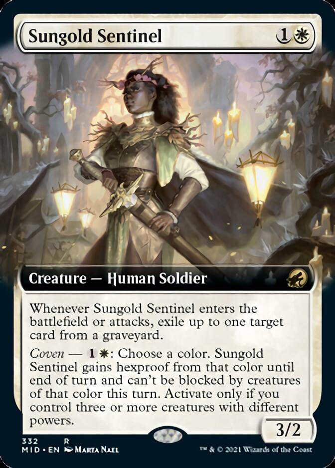 Sungold Sentinel (Extended Art) [Innistrad: Midnight Hunt] 