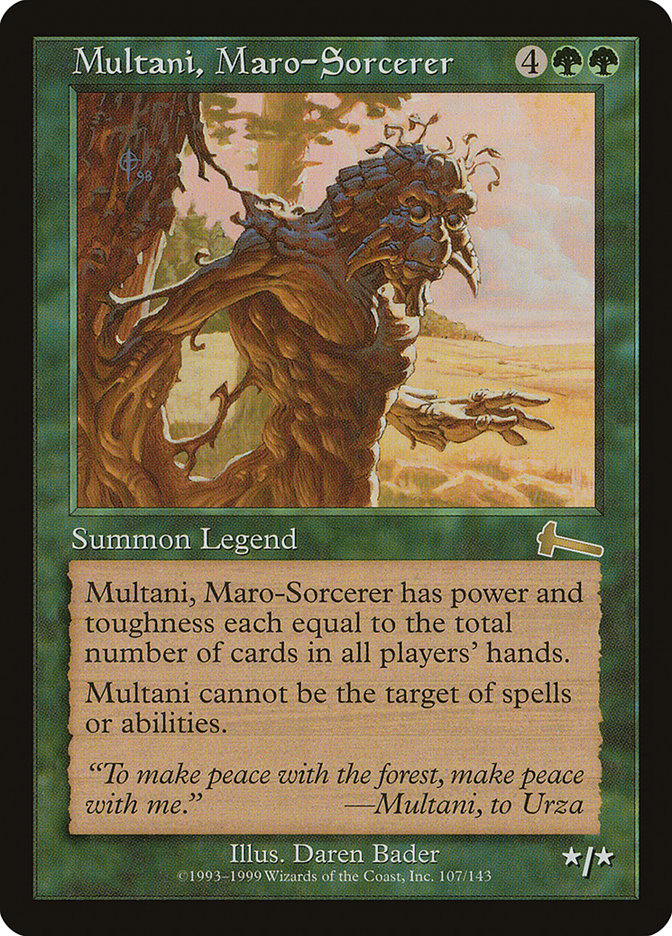 Multani, Maro-Sorcerer [Urza's Legacy] 