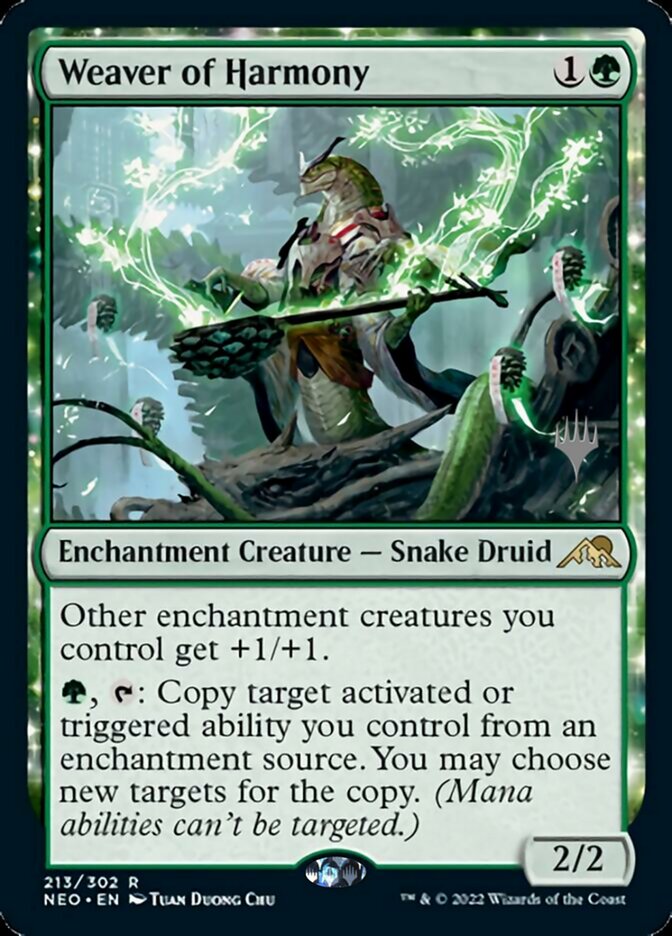 Weaver of Harmony (Promo Pack) - Español [Kamigawa: Neon Dynasty Promos]
