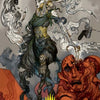 Tamiyo, Compleated Sage Art Card (Gold-Stamped Signature) [Kamigawa: Neon Dynasty Art Series]