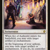 Act of Authority [Commander 2013]