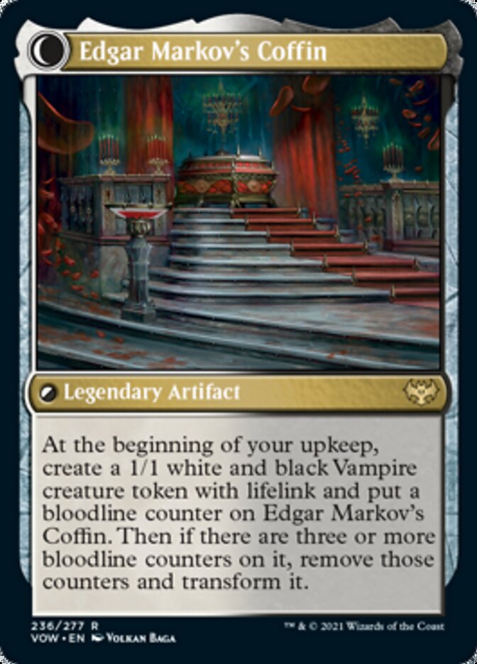 Edgar, Charmed Groom // Edgar Markov's Coffin [Innistrad: Crimson Vow] - Español