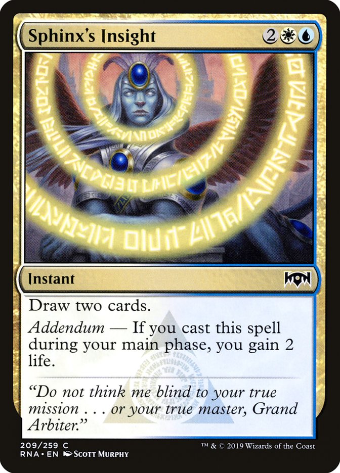 Sphinx's Insight [Ravnica Allegiance] 