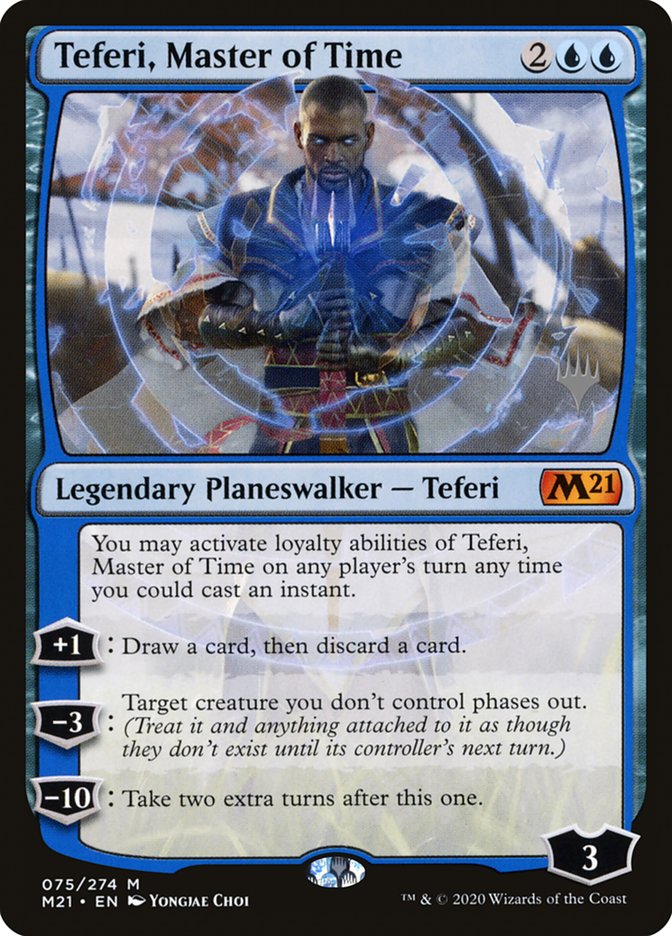 Teferi, Master of Time (Promo Pack) (075) [Core Set 2021 Promos]