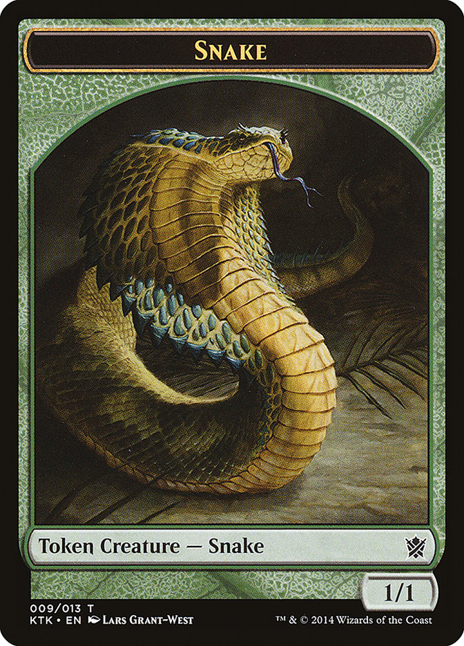 Snake Token [Khans of Tarkir Tokens] 