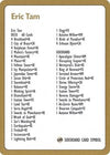 1996 Eric Tam Decklist Card [World Championship Decks]