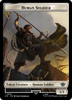 Human Soldier (0015) // Food (0023) Double-Sided Token (Surge Foil) [The Lord of the Rings: Tales of Middle-Earth Tokens]