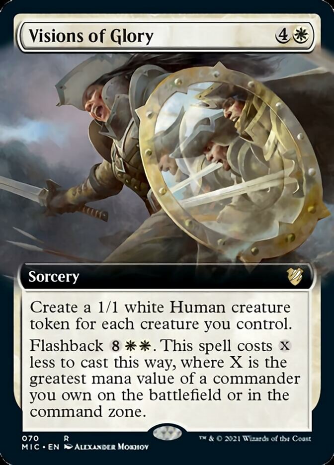 Visions of Glory (Extended Art) [Innistrad: Midnight Hunt Commander] 