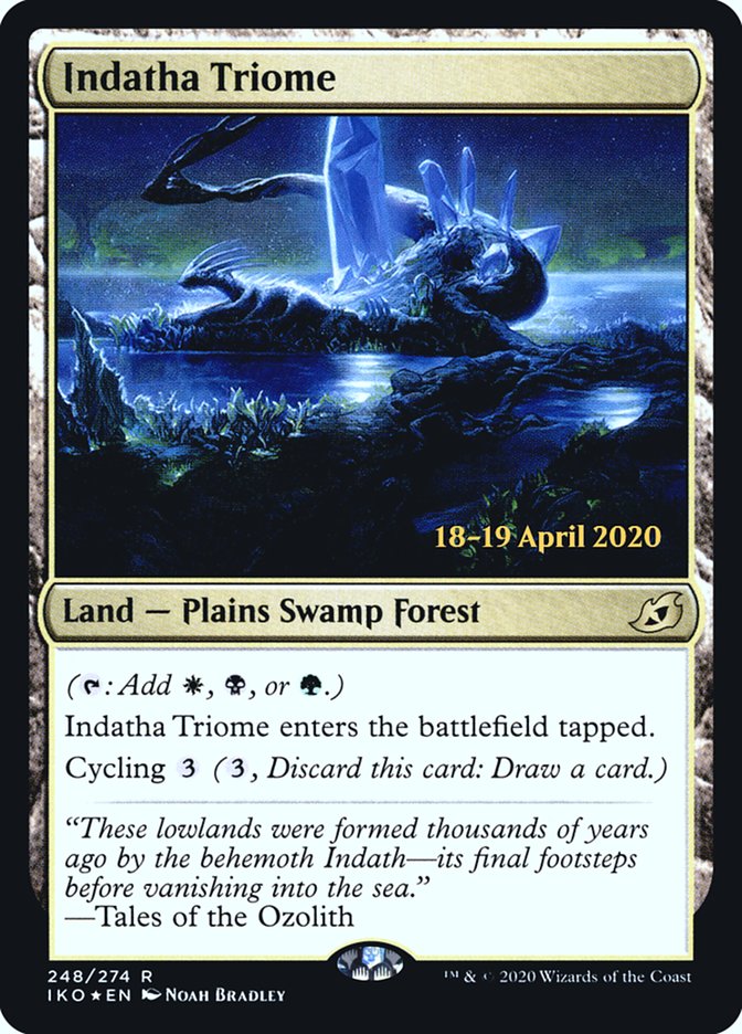 Indatha Triome Español [Ikoria: Lair of Behemoths Prerelease Promos]