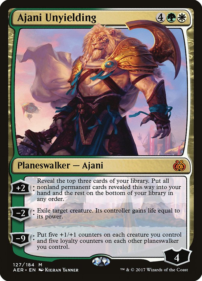 Ajani Unyielding [Aether Revolt] 