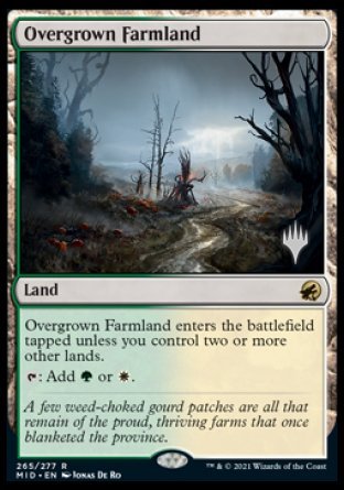Overgrown Farmland (Promo Pack) [Innistrad: Midnight Hunt Promos] 