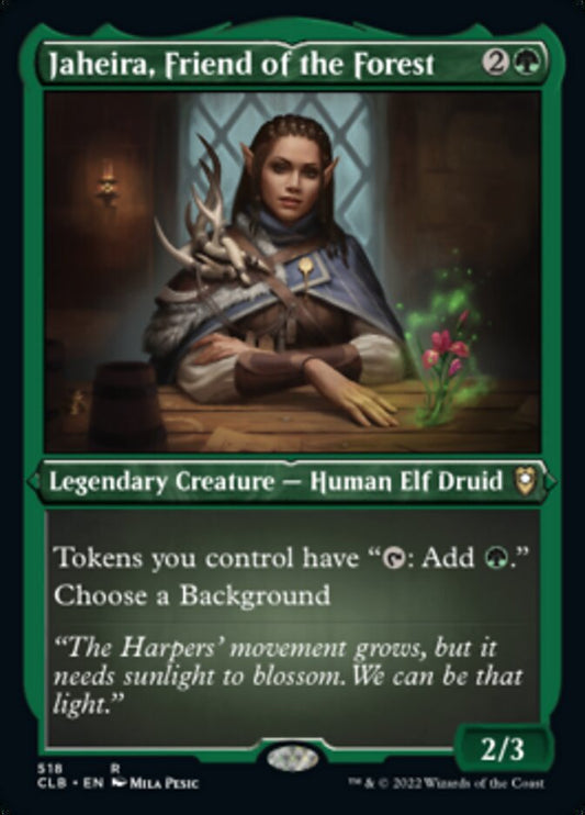 Jaheira, Friend of the Forest (Foil Etched) [Commander Legends: Battle for Baldur's Gate] 