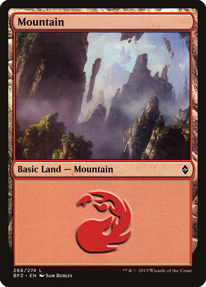 Mountain (266a) [Battle for Zendikar] 