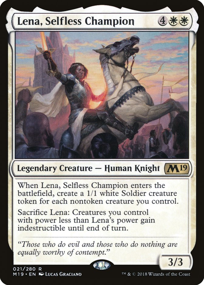 Lena, Selfless Champion - Español [Core Set 2019]