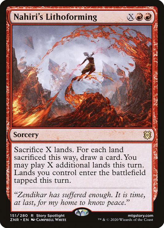 Nahiri's Lithoforming [Zendikar Rising] 