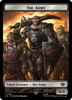 Orc Army (0019) // Food (0023) Double-Sided Token (Surge Foil) [The Lord of the Rings: Tales of Middle-Earth Tokens]