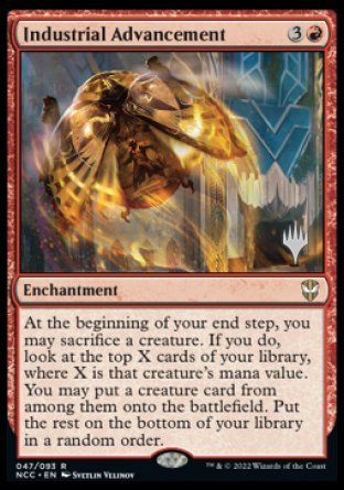 Industrial Advancement (Promo Pack) [Streets of New Capenna Commander Promos] - Español