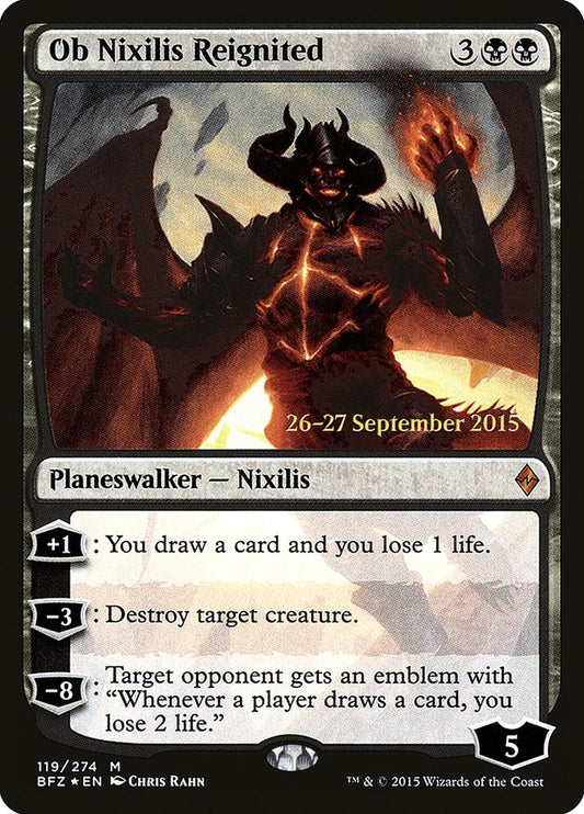 Ob Nixilis Reignited - Español [Battle for Zendikar Prerelease Promos]