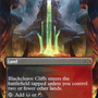 Blackcleave Cliffs - Español (Borderless Alternate Art) [Phyrexia: All Will Be One]