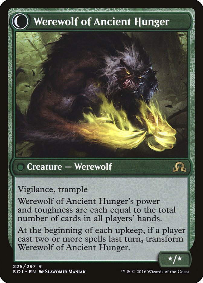 Sage of Ancient Lore // Werewolf of Ancient Hunger [Shadows over Innistrad] 