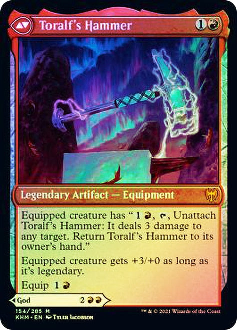 Toralf, God of Fury // Toralf's Hammer [Kaldheim Prerelease Promos] - Español