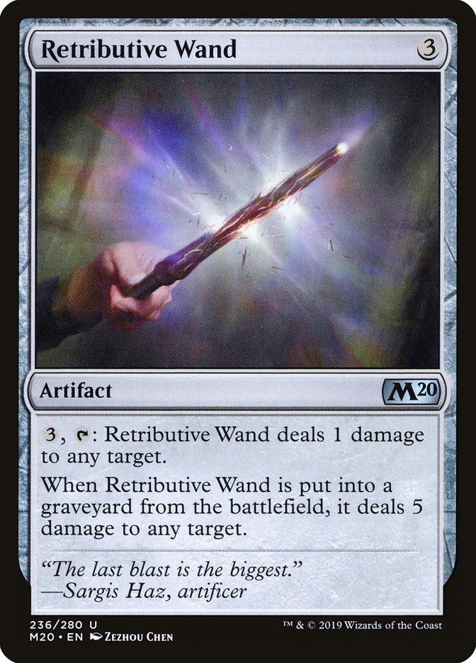 Retributive Wand [Core Set 2020]