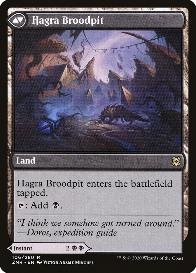 Hagra Mauling // Hagra Broodpit [Zendikar Rising] 