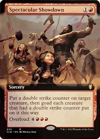 Spectacular Showdown (Extended Art) [Commander Legends: Battle for Baldur's Gate] 