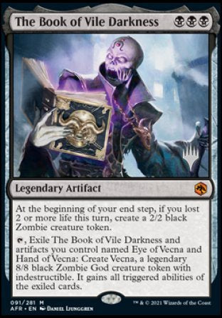 The Book of Vile Darkness (Promo Pack) [Dungeons & Dragons: Adventures in the Forgotten Realms Promos] - Español