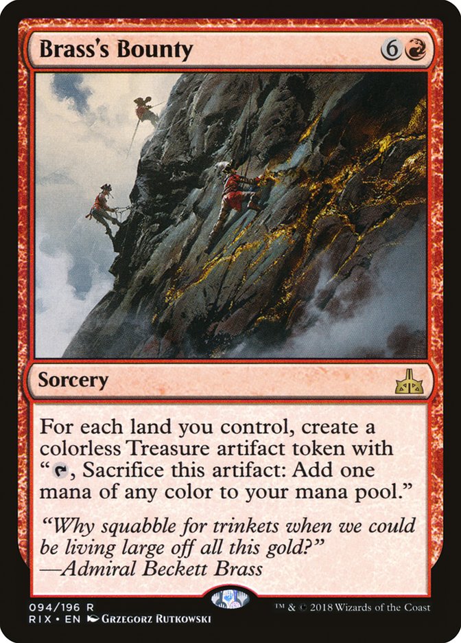 Brass's Bounty [Rivals of Ixalan] 