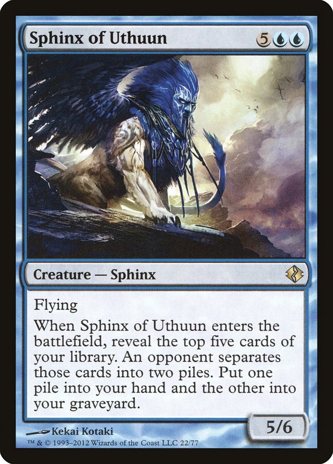 Sphinx of Uthuun [Duel Decks: Venser vs. Koth] 