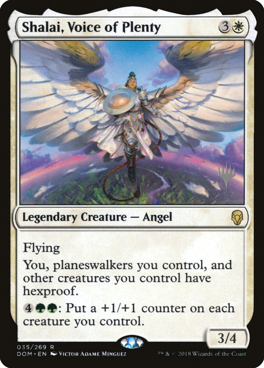 Shalai, Voice of Plenty (Promo Pack) [Dominaria Promos] - Español
