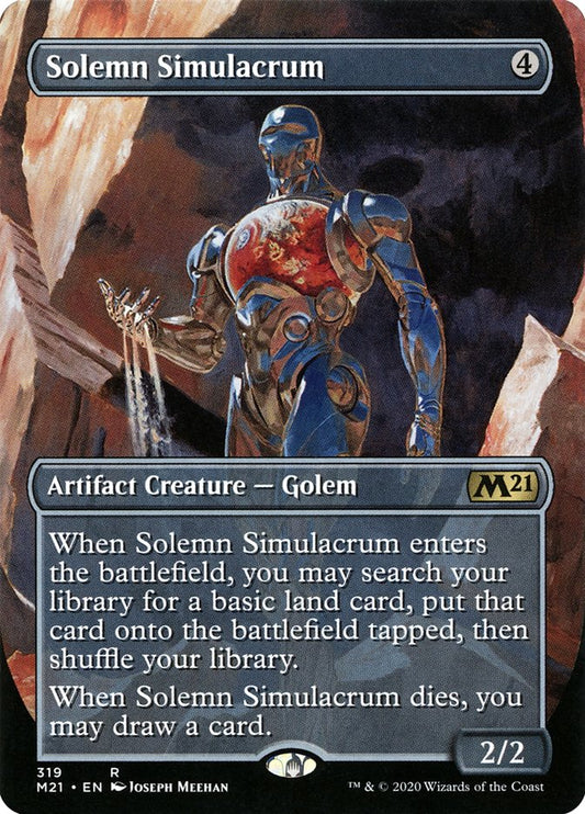Solemn Simulacrum (Borderless Alternate Art) - Español [Core Set 2021]