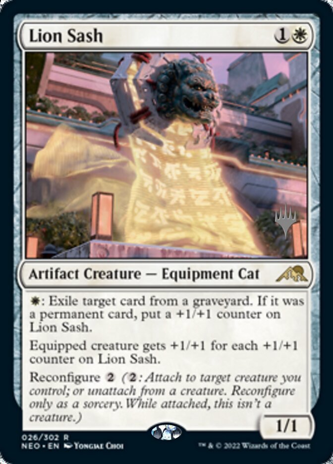 Lion Sash (Promo Pack) [Kamigawa: Neon Dynasty Promos] - Español